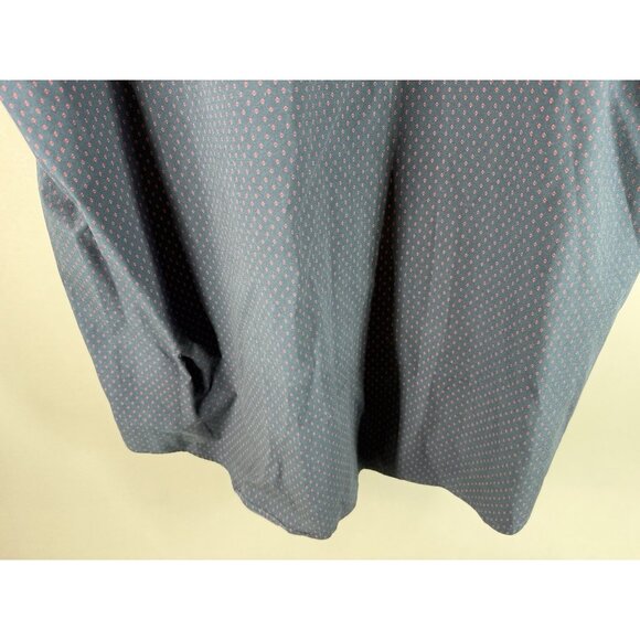 Beverly Hills Polo Club Dark Blue Short Sleeve Button Down Shirt Size 2XLB - Picture 9 of 12